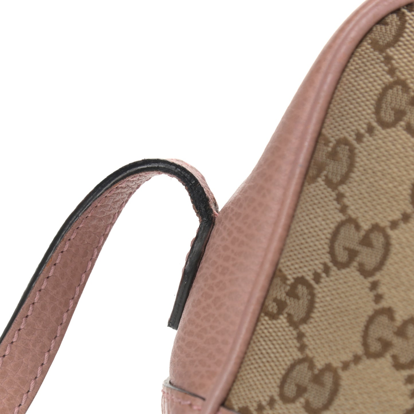 Monogram Mini Bree Messenger Bag Beige Soft Pink