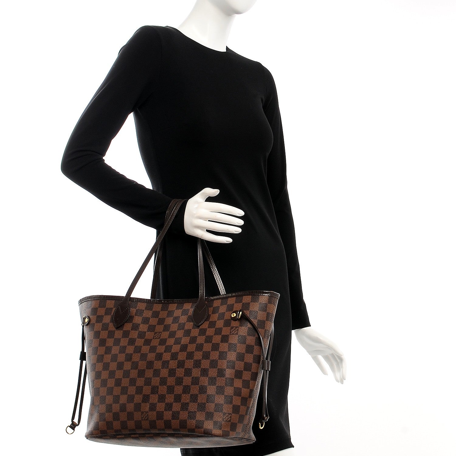 Louis Vuitton Damier Ebene Neverfull MM 2 of 11