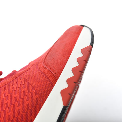 Hermes Knit Goatskin Womens Addict Sneakers 36 Rouge Bali 15 of 18