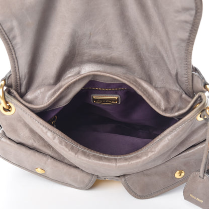 Miu Miu Nappa Matelasse Coffer Hobo Fumo 6 of 15