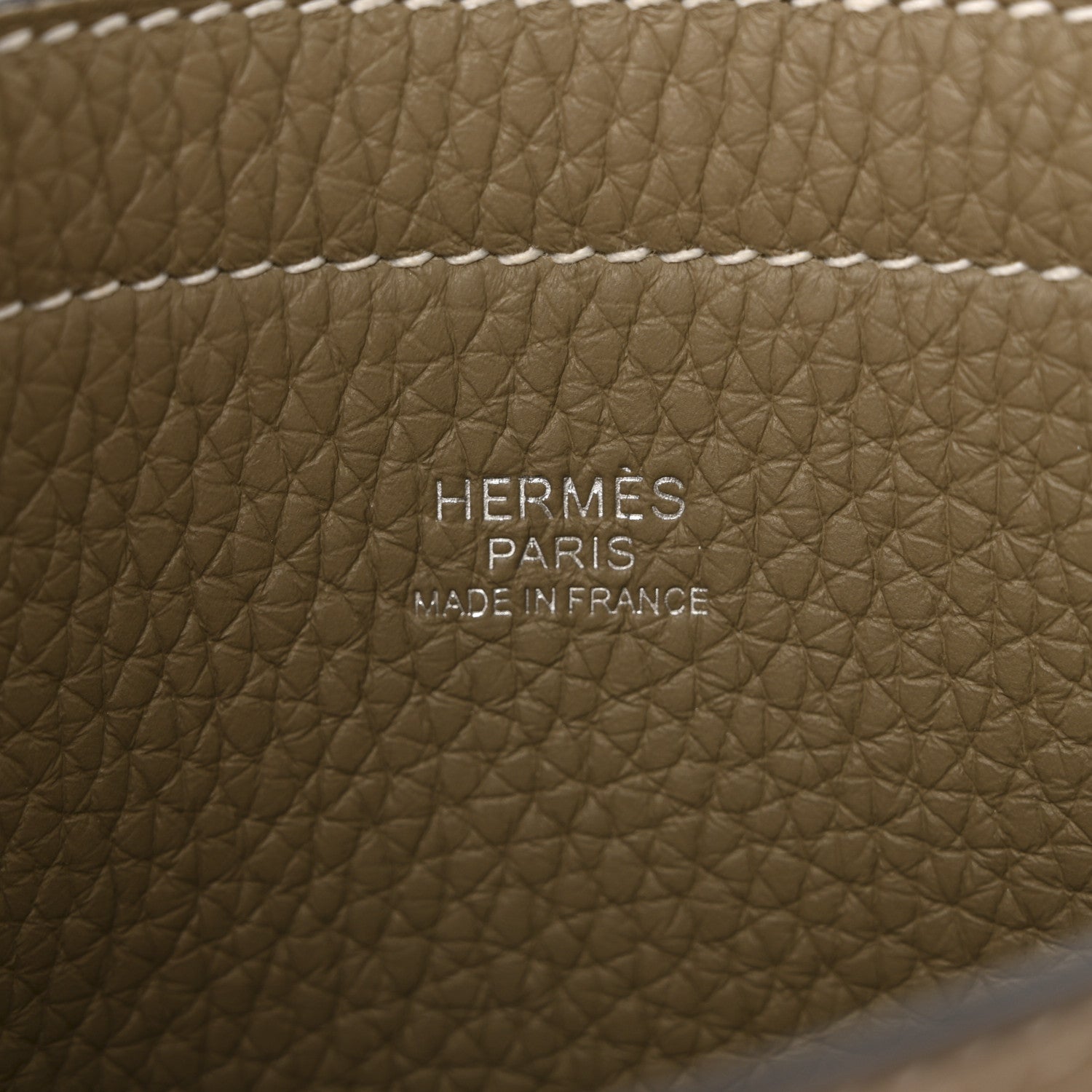 Hermes Taurillon Clemence Cabasellier 31 Mushroom Beige Marfa 6 of 11