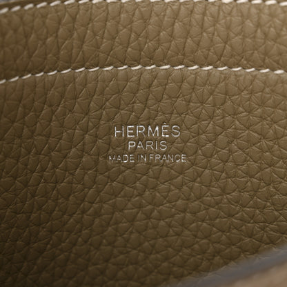 Hermes Taurillon Clemence Cabasellier 31 Mushroom Beige Marfa 6 of 11