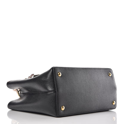 Fendi Vitello Elite Monster Petite 2Jours Tote Multicolor Black Grigio Polvere Multicolor 5 of 15
