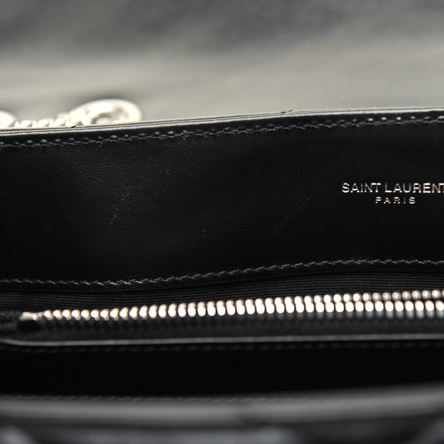 Saint Laurent Calfskin Y Quilted Monogram Medium Loulou Chain Satchel Black 11 of 20