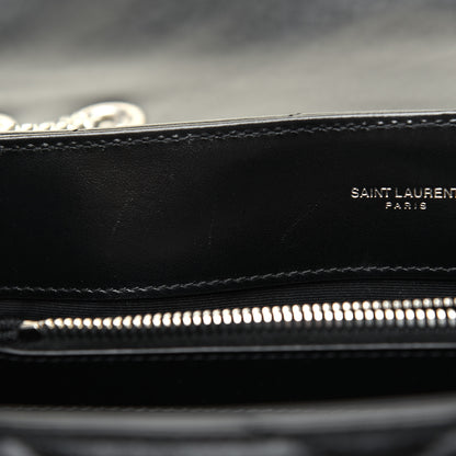 Saint Laurent Calfskin Y Quilted Monogram Medium Loulou Chain Satchel Black 11 of 20