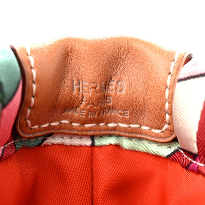 Hermes Silk On A Summer Day Fourbi 20 PM Pouch Tosca Bleu Paon 6 of 7