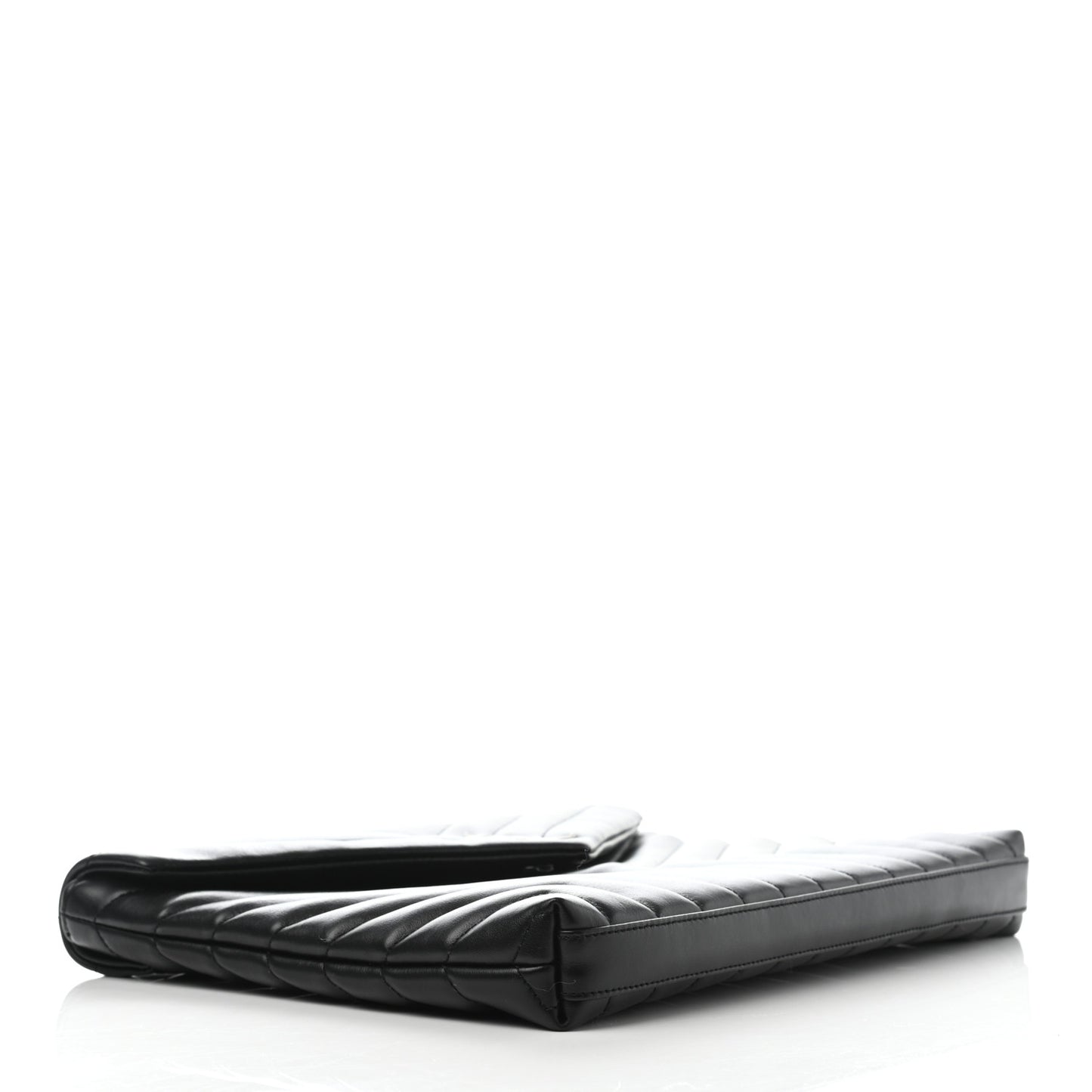 Calfskin Y Quilted Monogram Loulou Document Holder Black