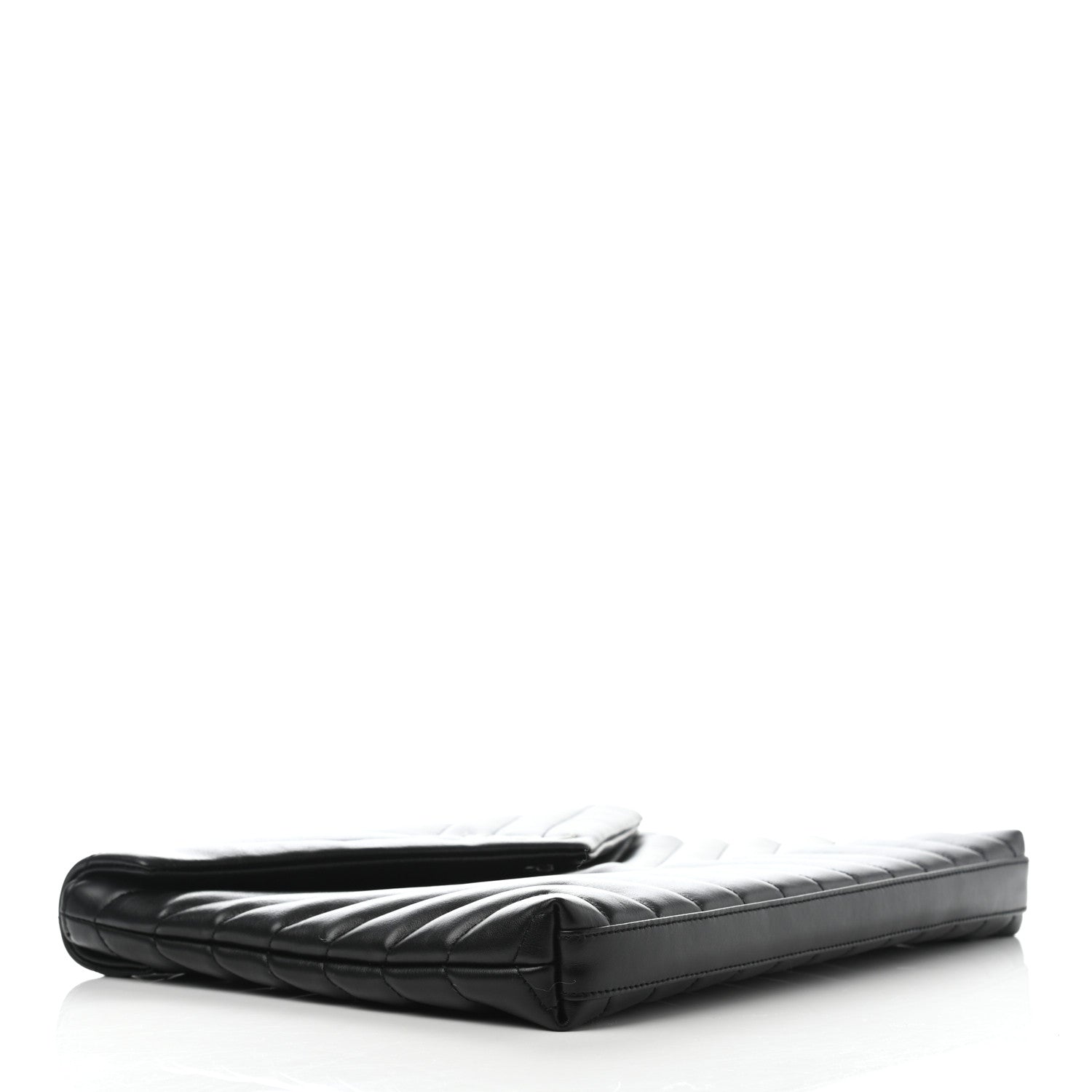 Saint Laurent Calfskin Y Quilted Monogram Loulou Document Holder Black 4 of 6
