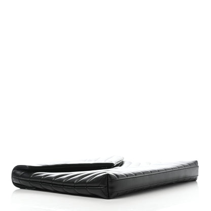Saint Laurent Calfskin Y Quilted Monogram Loulou Document Holder Black 4 of 6