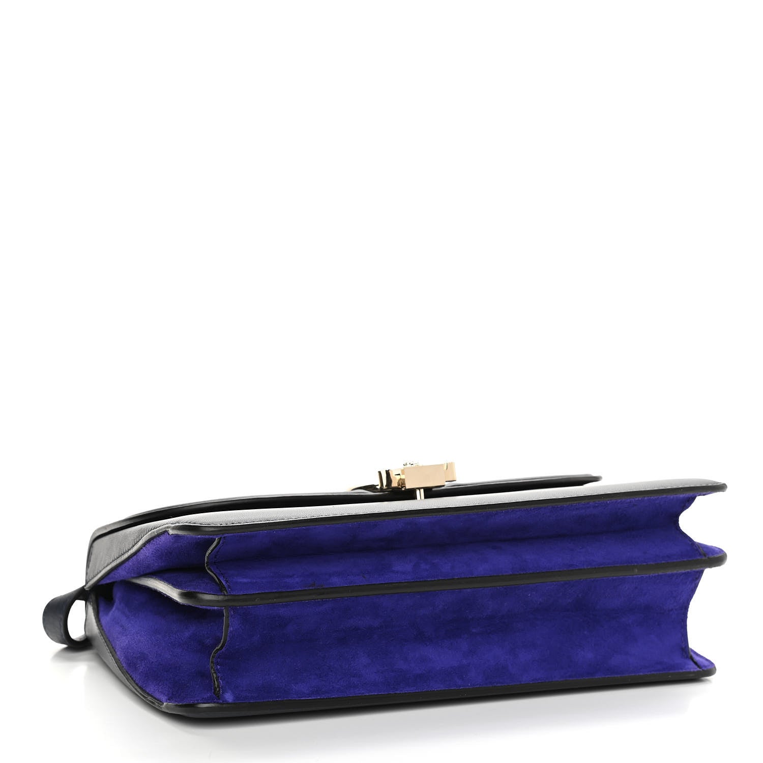 Versace Calfskin Small DV One Navy 4 of 14