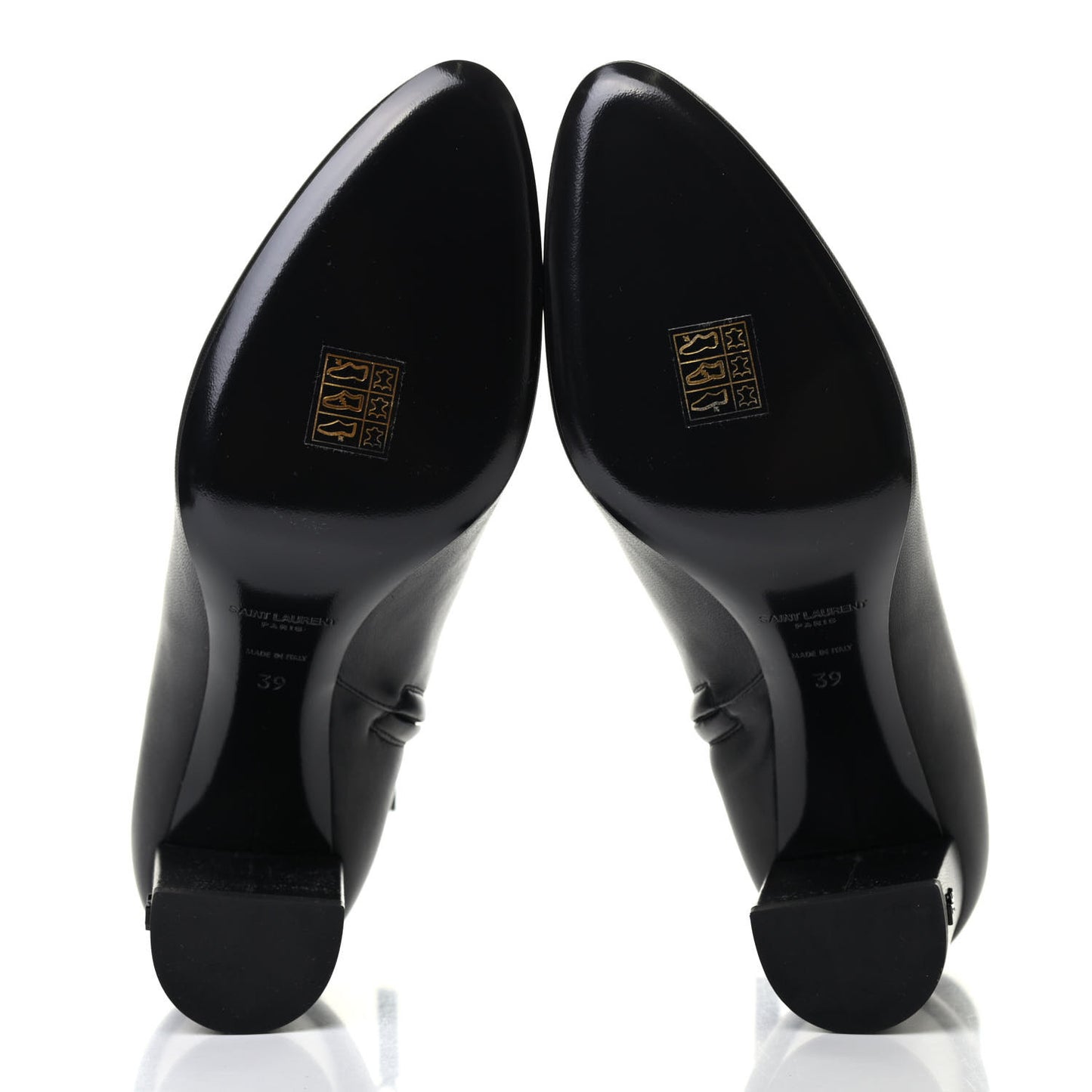 Nappa Vendome Loulou Ankle Zip Boot 39 Black
