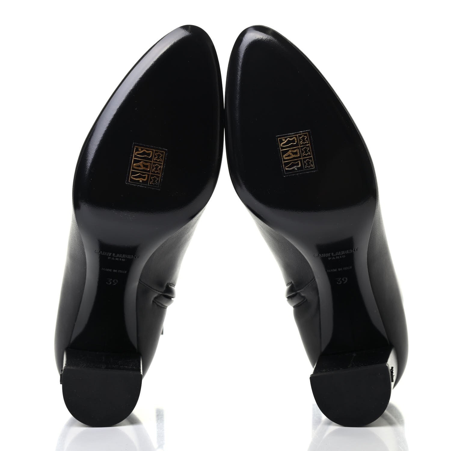 Saint Laurent Nappa Vendome Loulou Ankle Zip Boot 39 Black 4 of 4
