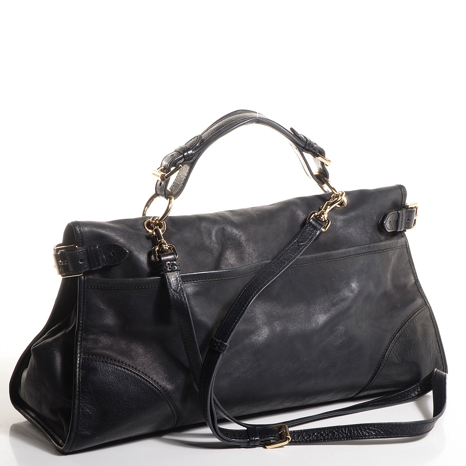 Mulberry Smooth Leather Taylor Satchel Black 3 of 11