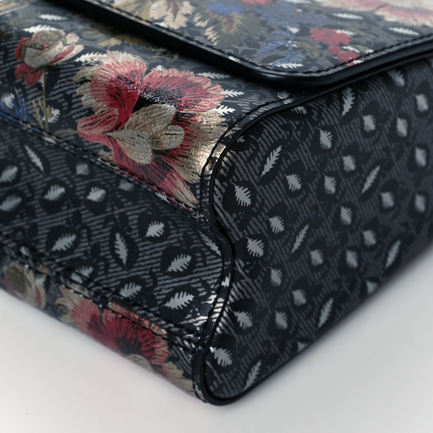 Louis Vuitton Calfskin Printed Twist Shoulder Bag MM Multicolor 9 of 9