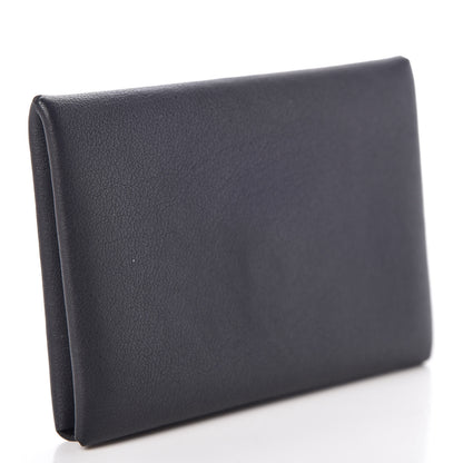 Hermes Evercolor Calvi Robot Card Case Bleu Indigo 3 of 7