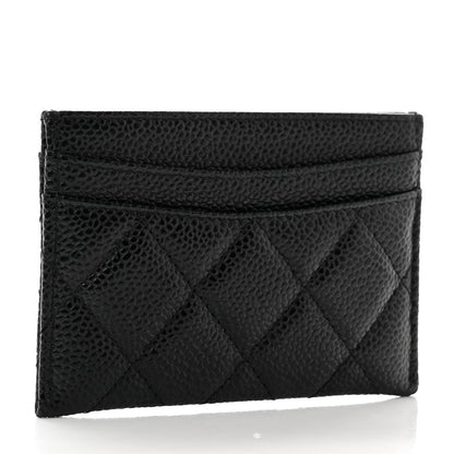 Chanel Caviar Quilted Card Holder Black 3 of 9