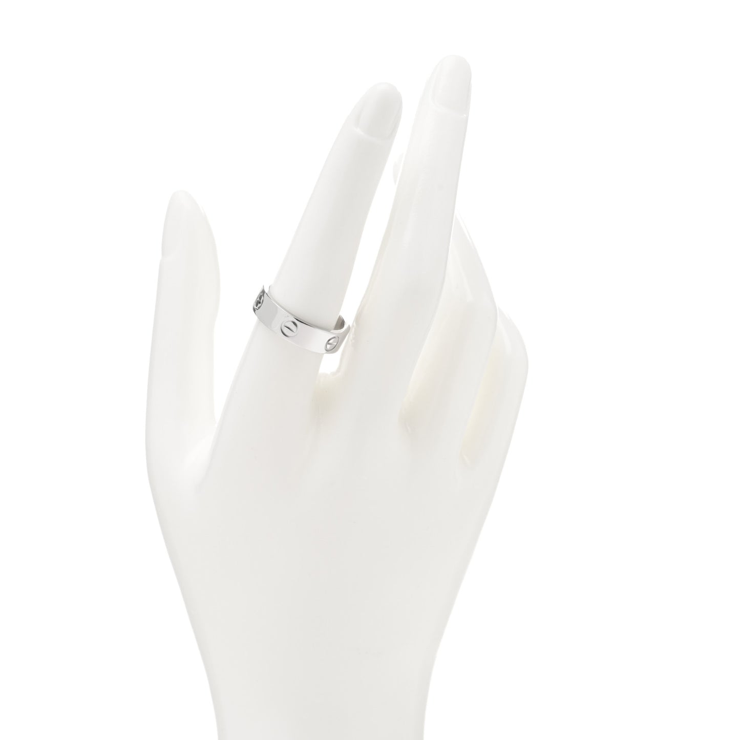 Platinum 5.5mm LOVE Ring 58 8.25
