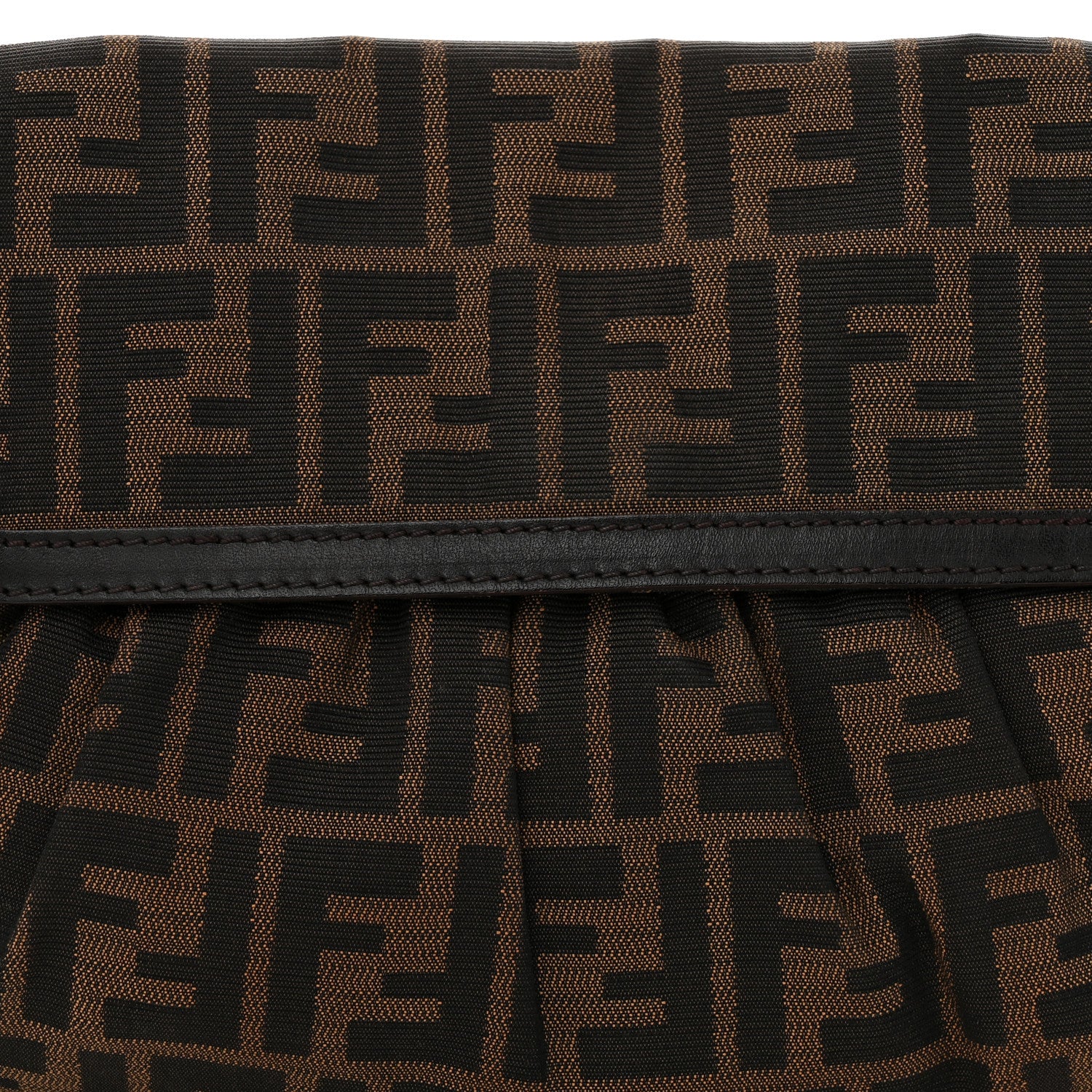 Fendi Zucca Small Chef Shoulder Bag Tobacco 8 of 10