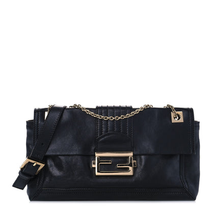 Fendi Vitello Acqua Maxi Baguette Bag Black 1 of 10
