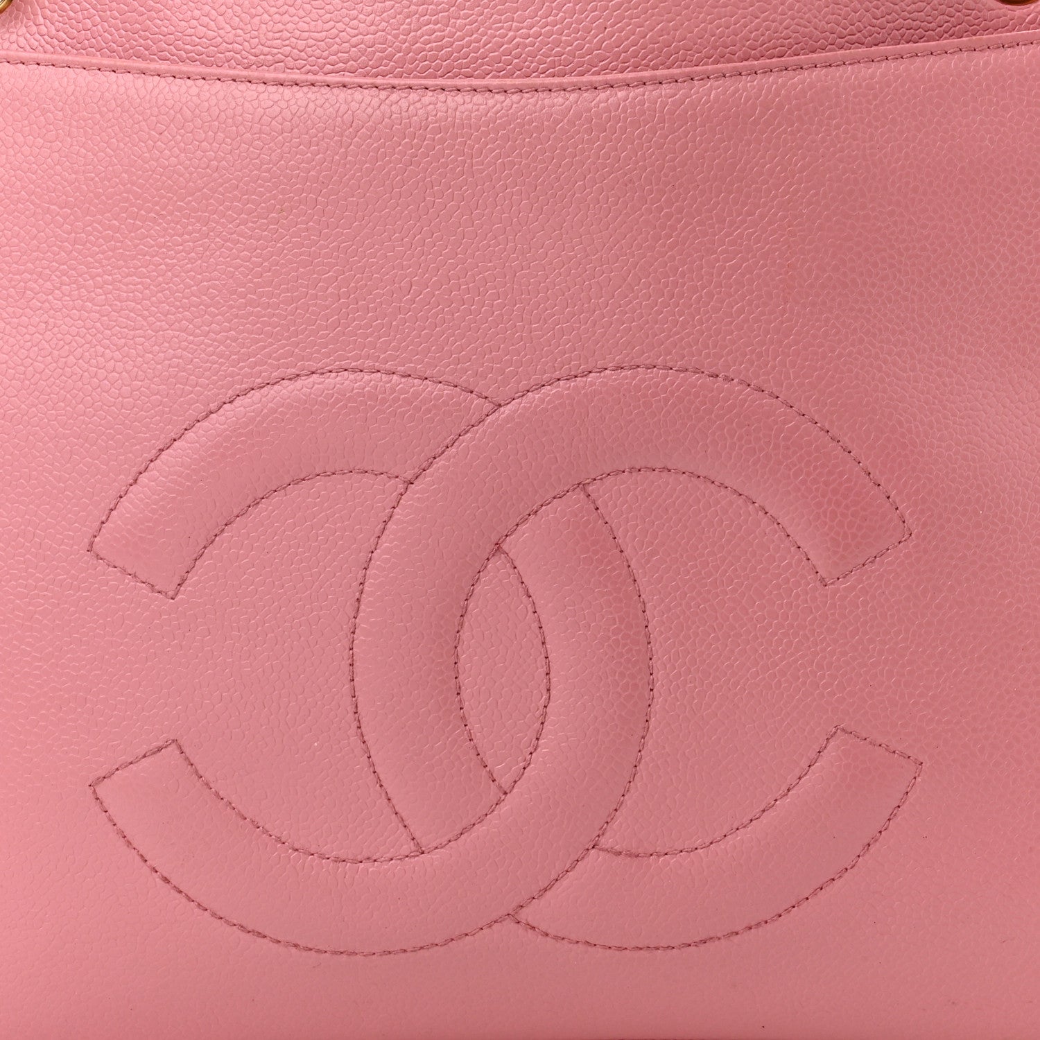 Chanel Caviar CC Shoulder Bag Pink 9 of 20