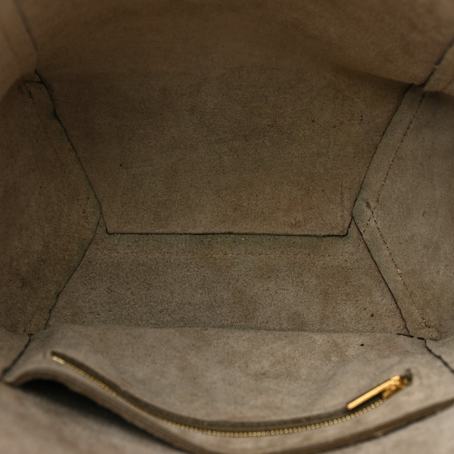 Soft Grained Calfskin Small Sangle Bucket Bag Taupe