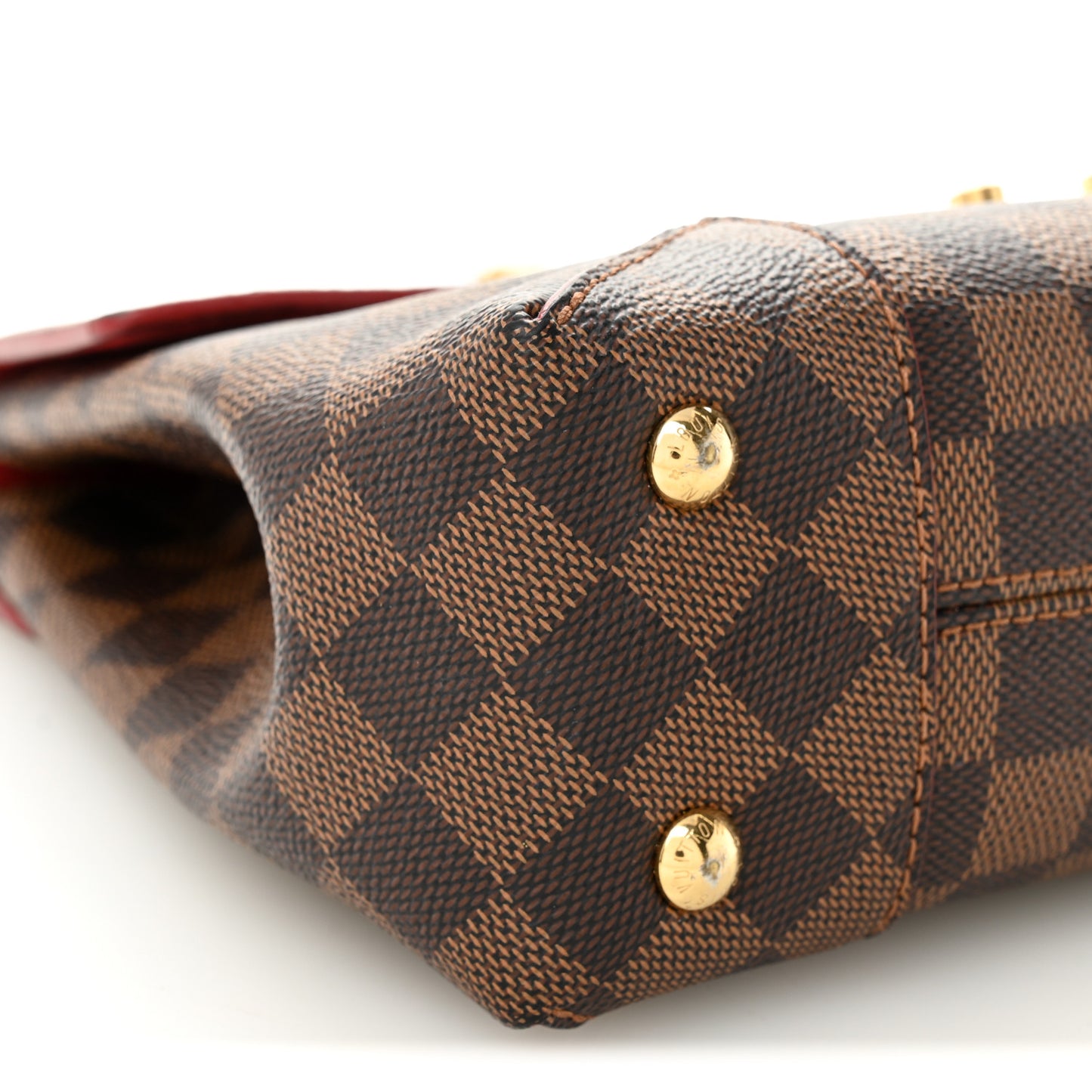 Damier Ebene Caissa Clutch Cherry Cherry