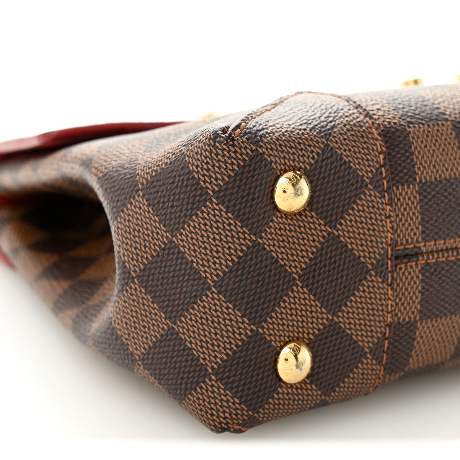 Louis Vuitton Damier Ebene Caissa Clutch Cherry Cherry 8 of 12