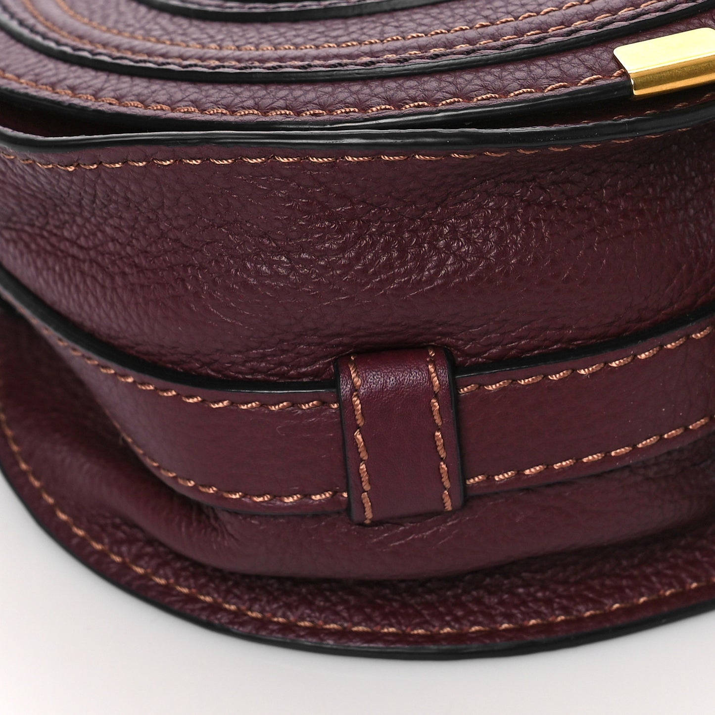 Calfskin Mini Marcie Round Crossbody Bag Wild Purple