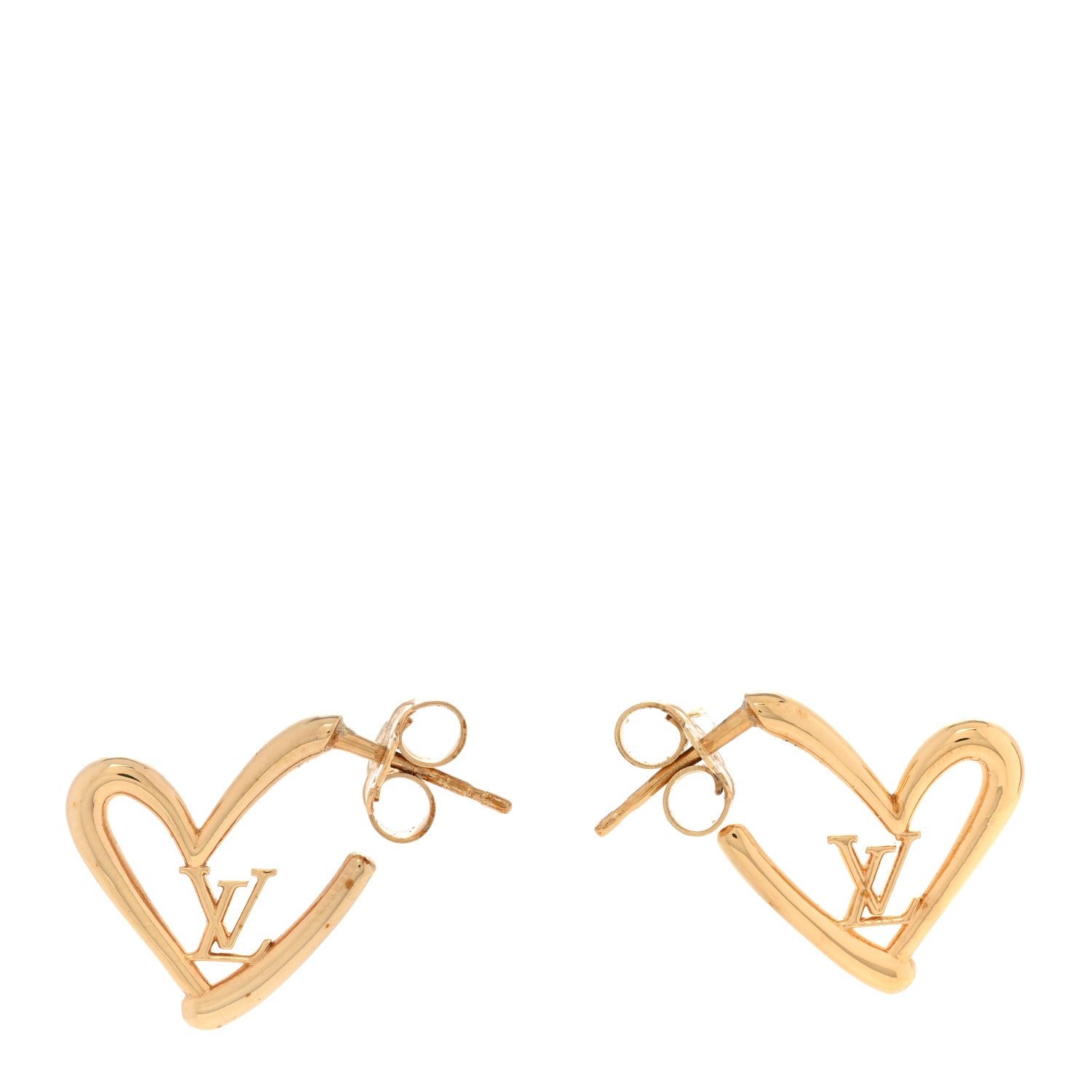 Louis Vuitton Fall In Love Heart Earrings PM Gold 1 of 6