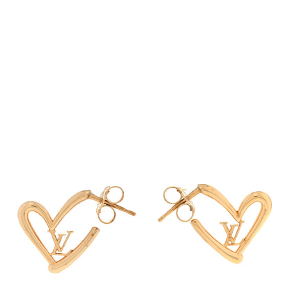 Louis Vuitton Fall In Love Heart Earrings PM Gold 1 of 6