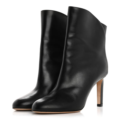 Jimmy Choo Calfskin Karter 85 Booties 37.5 Black 4 of 8