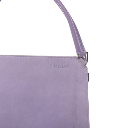 Prada Camoscio Chic Shoulder Bag Lilla 9 of 9