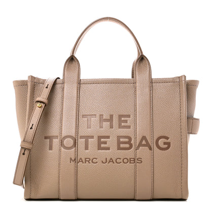 Marc Jacobs Grained Calfskin Medium The Tote Bag Cement 1 of 10