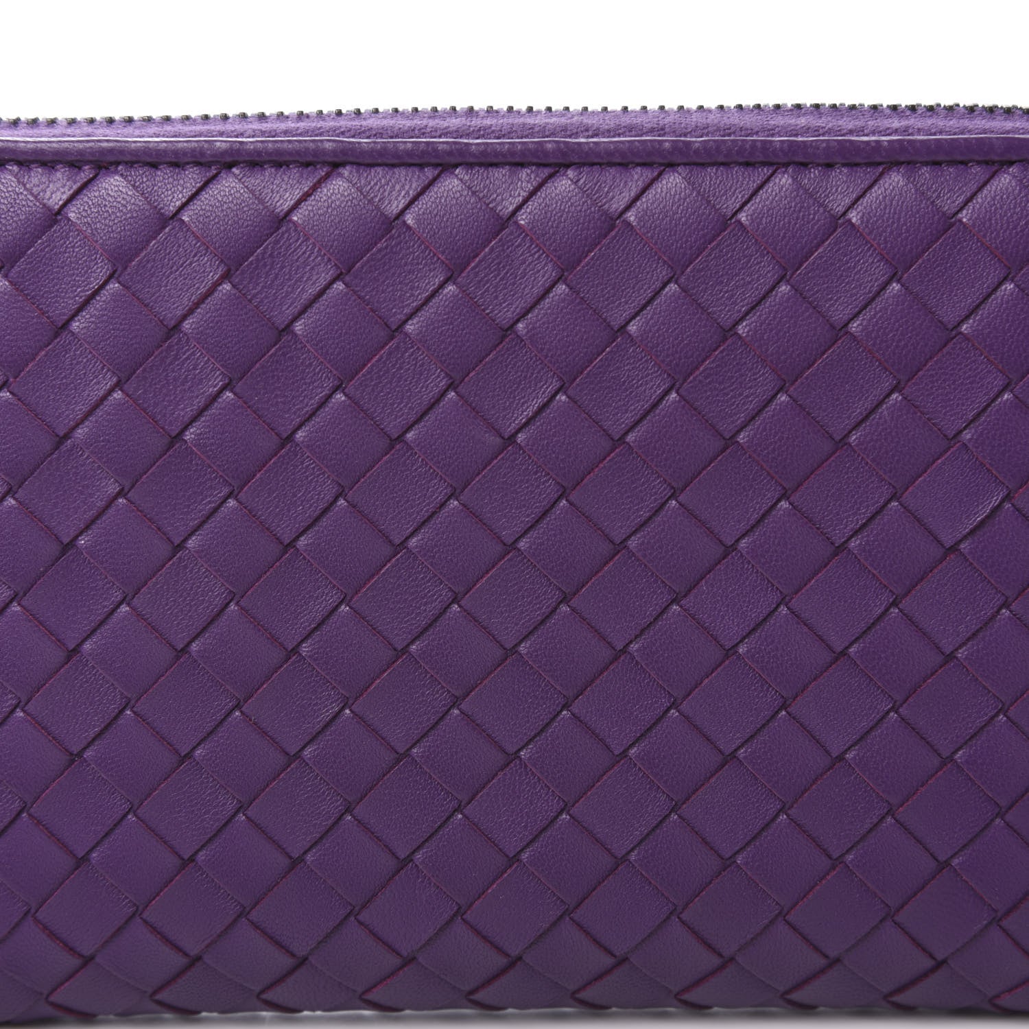 Bottega Veneta Nappa Intrecciato Zip Around Wallet Corot 9 of 10