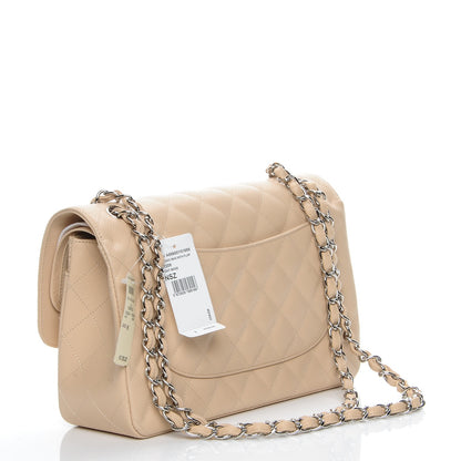 Chanel Caviar Quilted Jumbo Double Flap Beige Clair 3 of 8