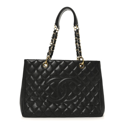 Chanel Caviar Quilted Grand Shopping Tote GST Black 1 of 10