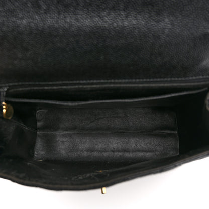 Chanel Caviar Quilted Jumbo Kelly Flap Black 5 of 13