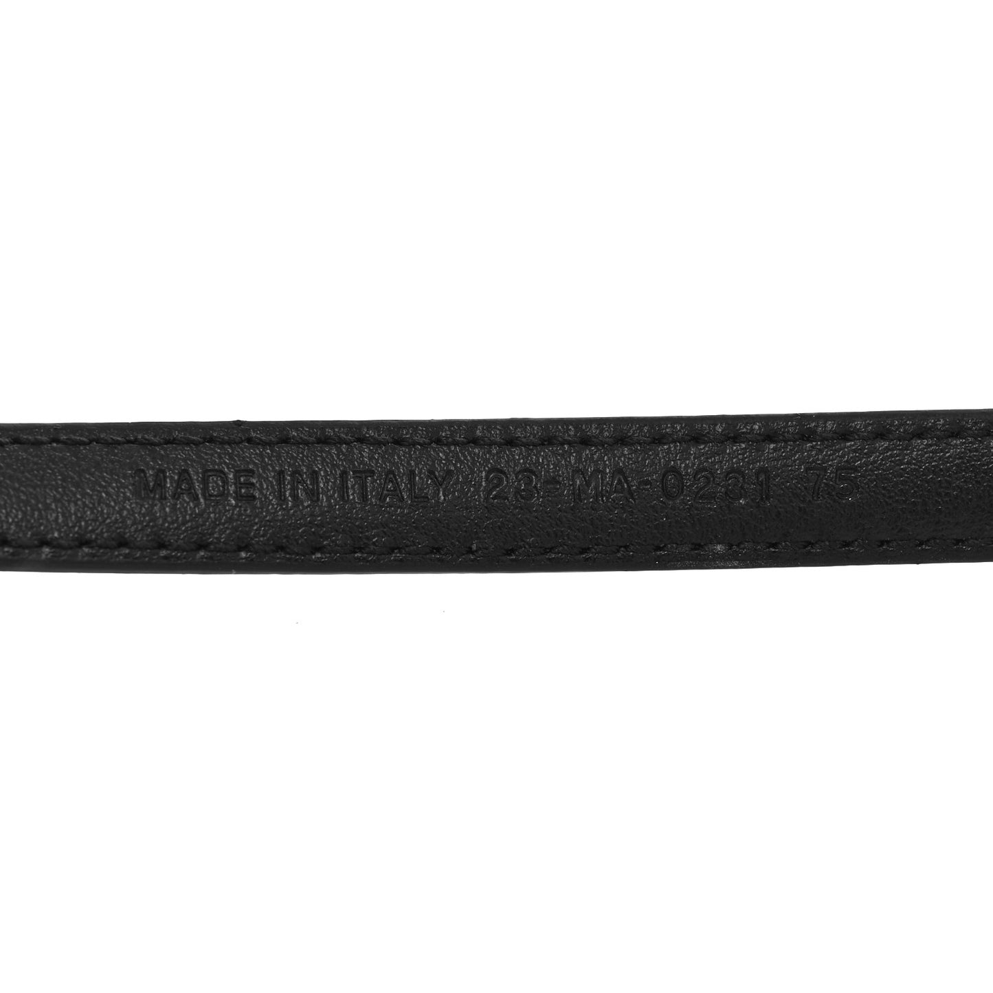 Calfskin Bobby CD Belt 75 Black