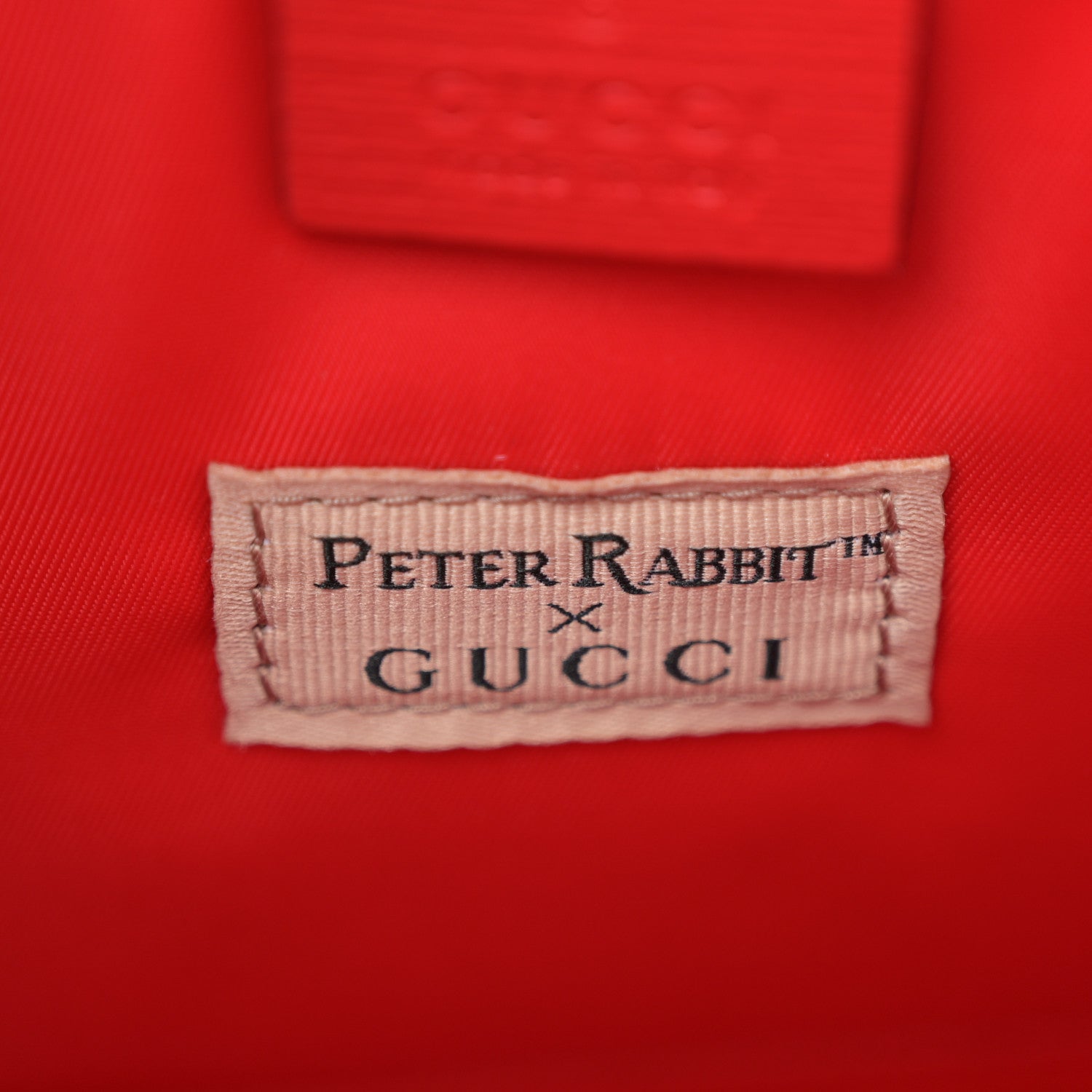 Gucci X Peter Rabbit GG Supreme Monogram Rabbit Apple Childrens Tote Beige Ebony Multicolor Bright Hibiscus 6 of 11