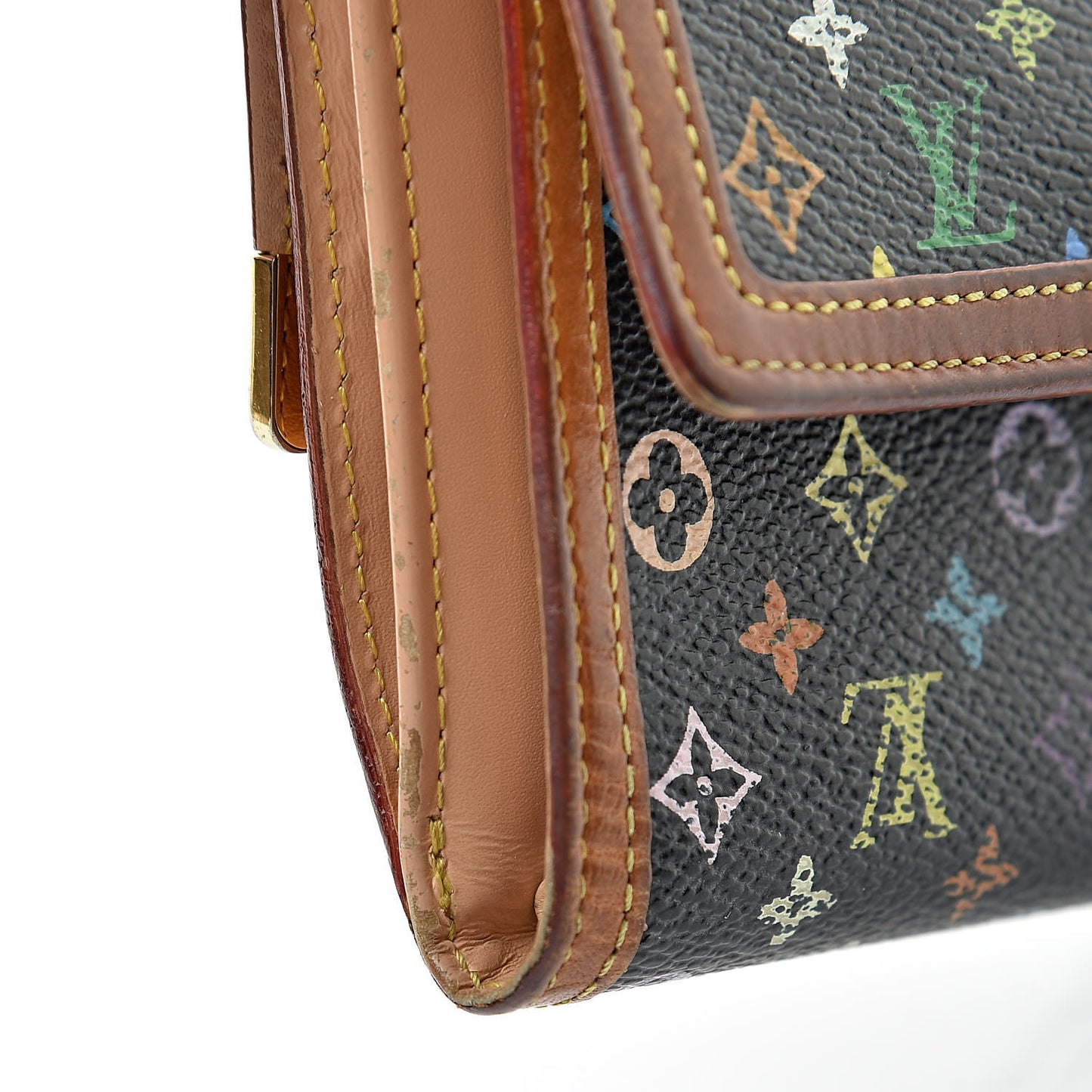 Monogram Multicolor Porte-Monnaie Billets Wallet Black