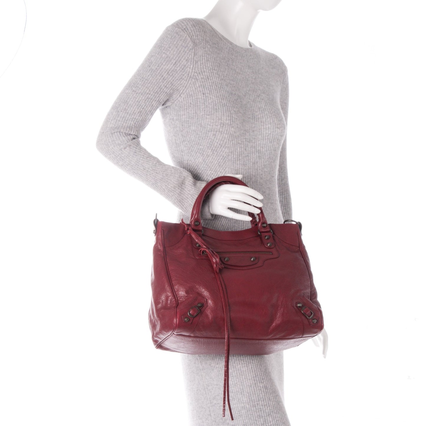 Agneau Classic Hardware Velo Rouge Cerise