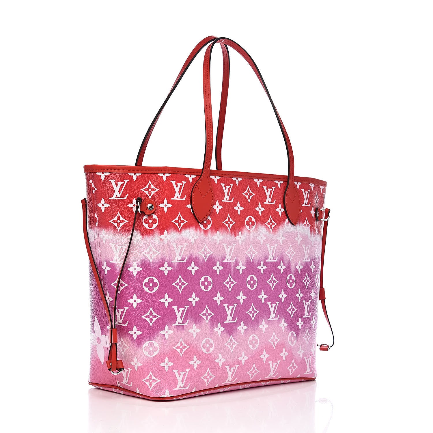 Louis Vuitton Monogram Escale Neverfull MM Rouge 3 of 10