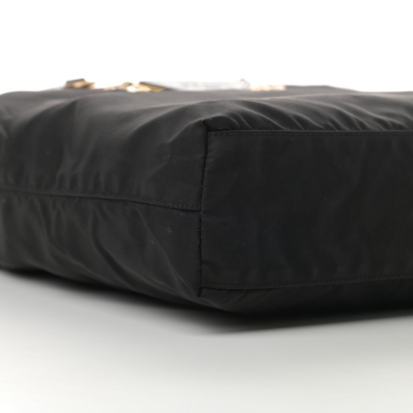 Nylon Vela Grommet Tote Black