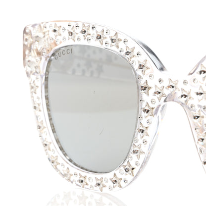 Gucci Acetate Crystal Oversize Mirrored Star Sunglasses GG0116S 8 of 8
