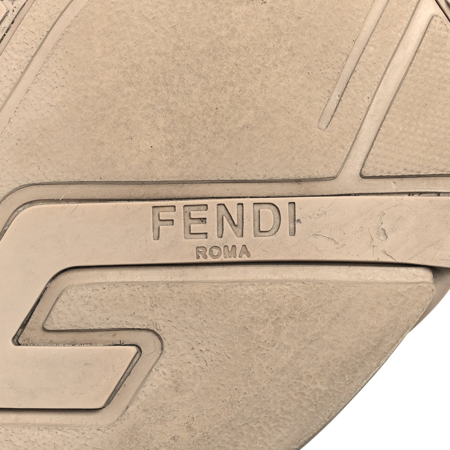 Suede Tessuto FF Fendi Flow Low Top Sneakers 39 Beige Tobacco Black