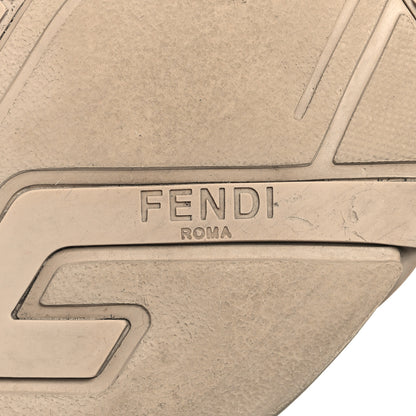 Fendi Suede Tessuto FF Fendi Flow Low Top Sneakers 39 Beige Tobacco Black 8 of 8