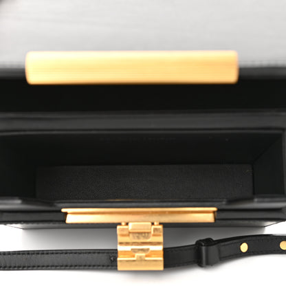 Bottega Veneta Calfskin Daisey Box Clutch Black 5 of 12