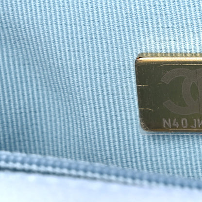 Chanel Iridescent Caviar Quilted Mini My Perfect Flap Light Blue 7 of 9