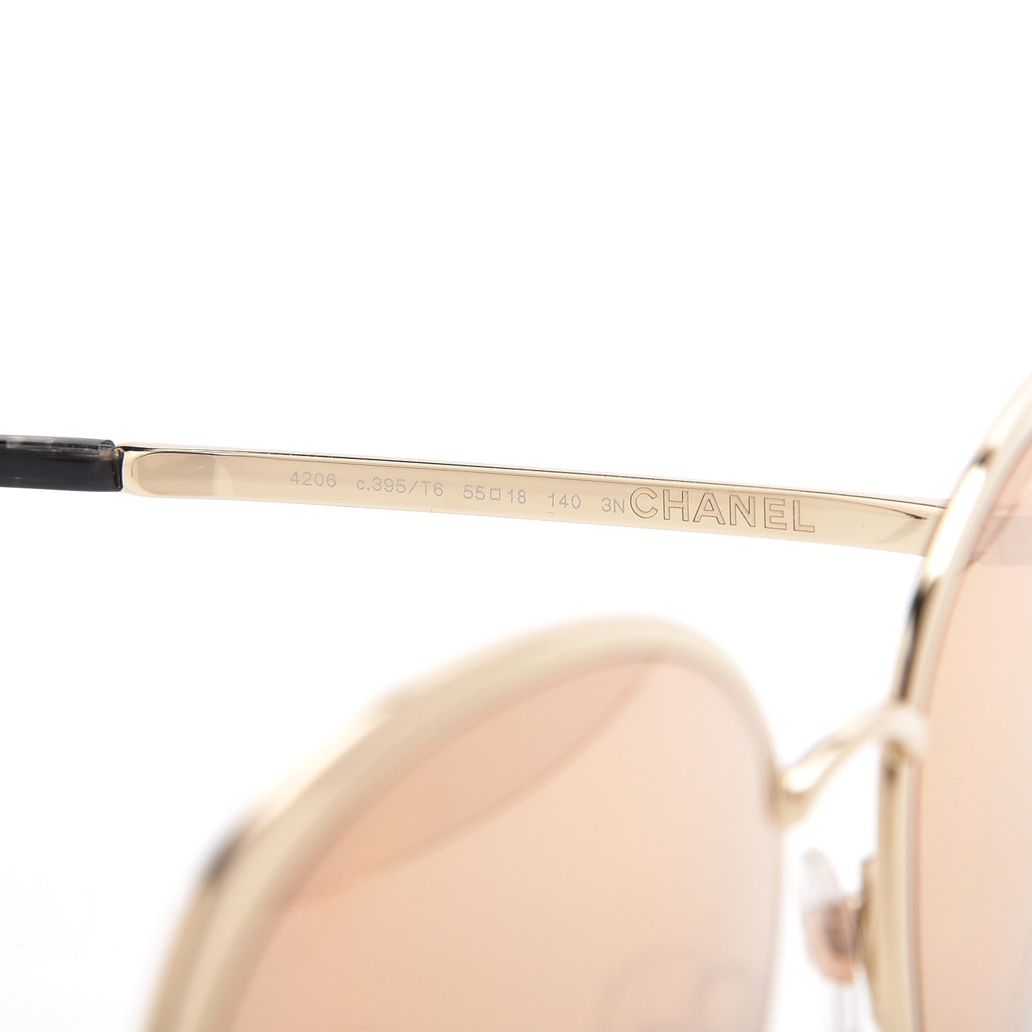 Chanel Round Spring Sunglasses 4206 Gold 7 of 9