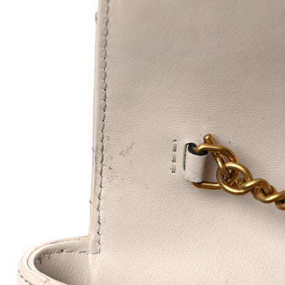 Gucci Calfskin Matelasse Super Mini GG Marmont Shoulder Bag White 11 of 15